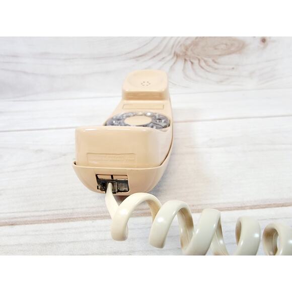 Vintage Pink Beige Trendline Trimline Rotary Dial Wall Phone Telephone TELW - Picture 13 of 16